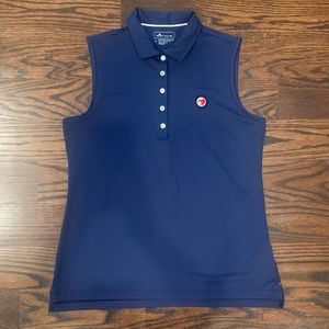 Peter Millar sleeveless navy golf top